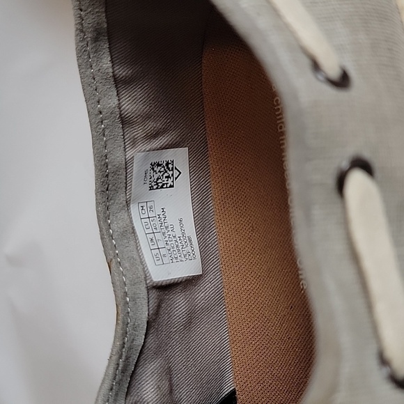 TOMS Drizzle Gray Coated Linen Culver Boat Shoe - Picture 9 of 10